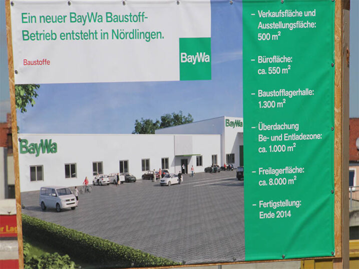 BayWa baut in Nördlingen mit EIGNER Bauunternehmung.